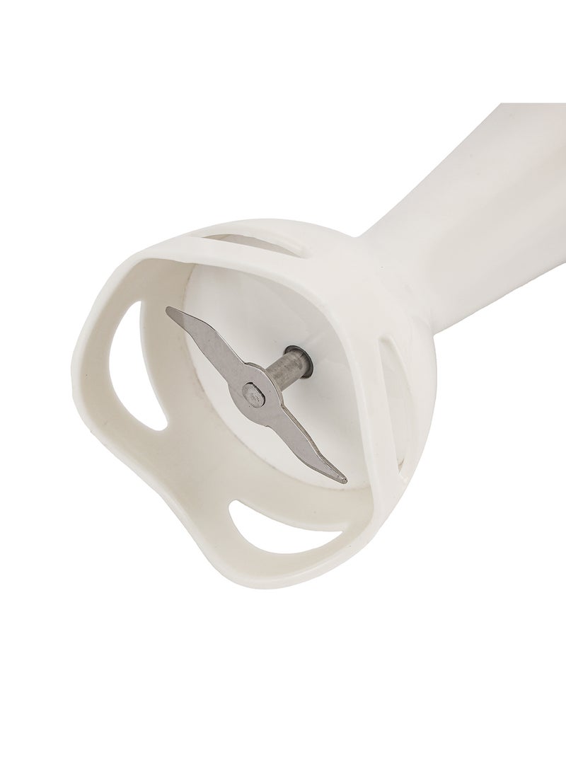 Hand Blender , 2 Speed, Stainless Steel Blade | Low Noise DC Motor | Detachable Stick | Ideal for Making Smoothies, Milk Shakes, Baby Food | Anti-Splash White Guard GHB6143 White