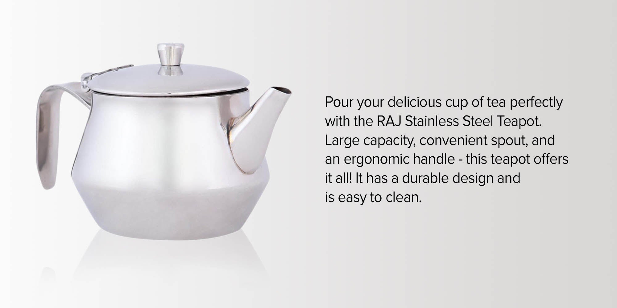 Stainless Steel Teapot Silver