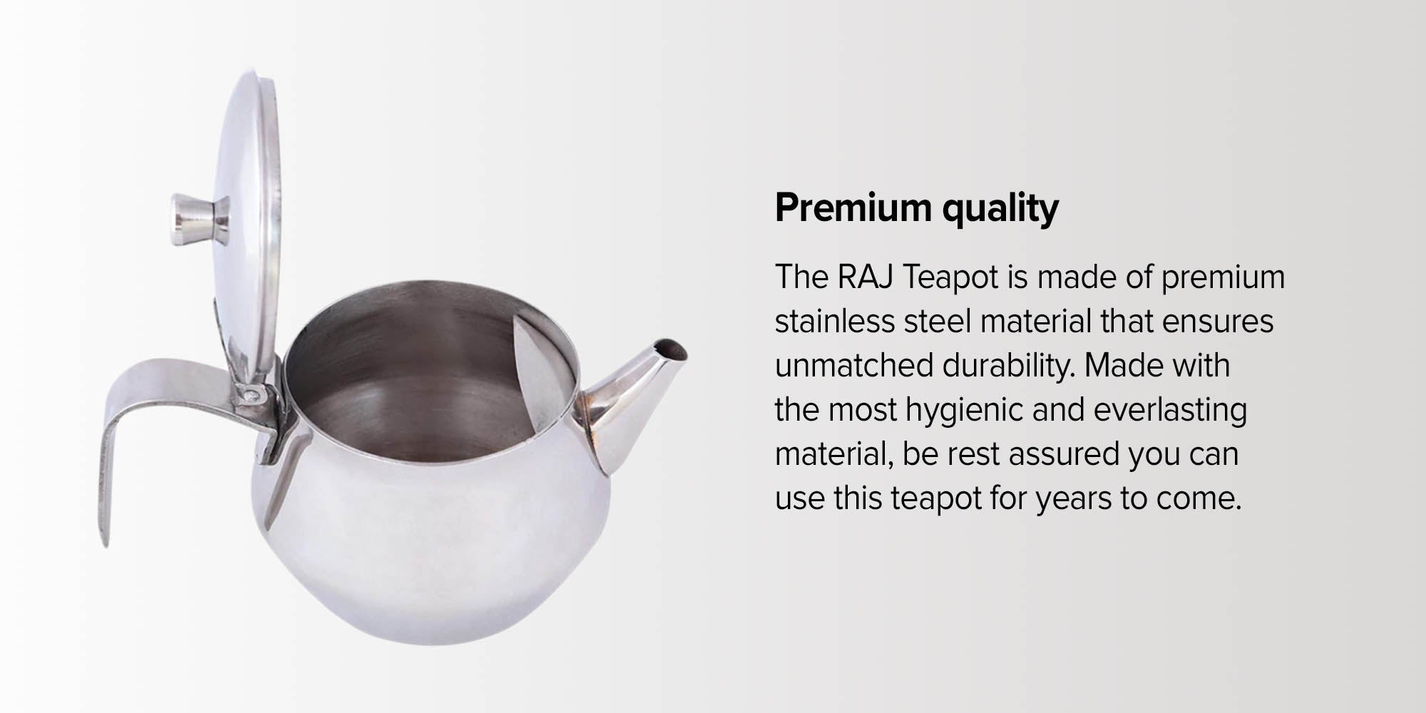 Stainless Steel Teapot Silver