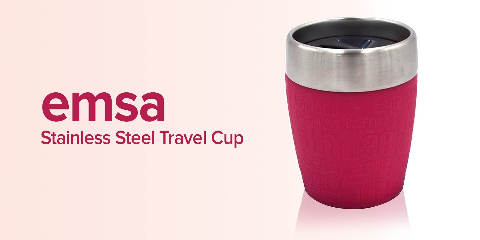 Stainless Steel Travel Cup Red/Silver/Black