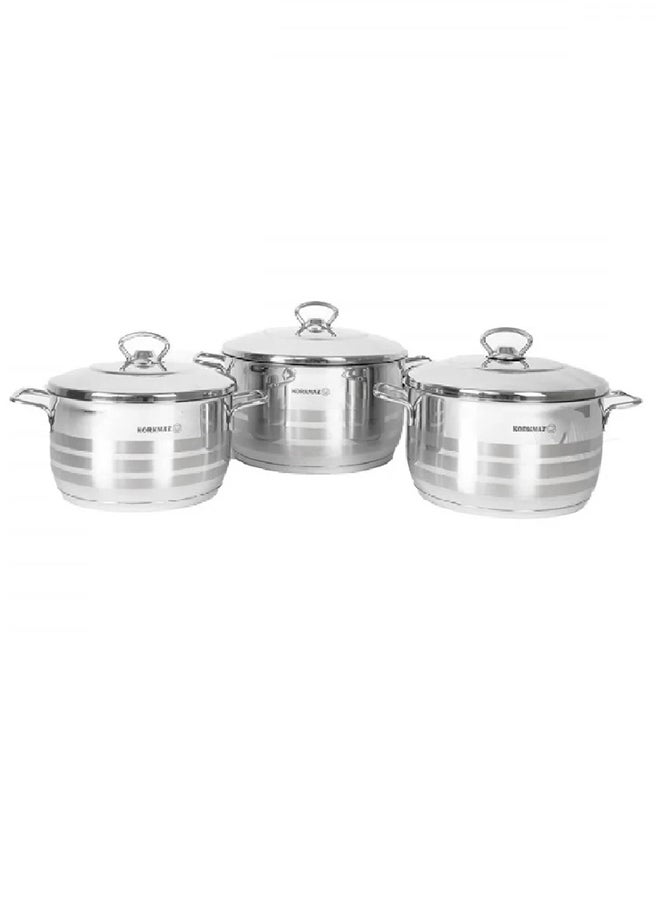 6-Piece Mega Plus Cookware Set Silver