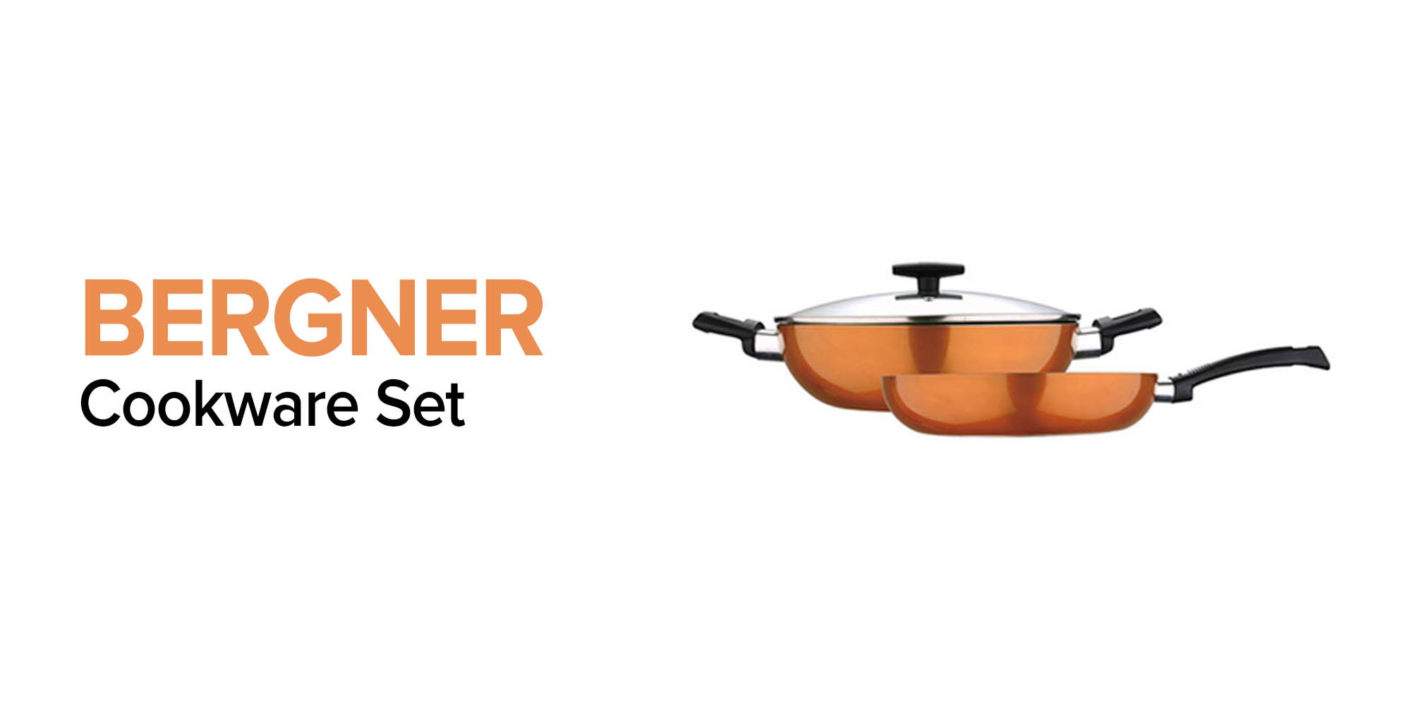3-Piece Ultra Press Aluminium Non-Stick Induction Bottom Cookware Set Frypan 1x28, Kadai With Lid 1x28cm Coloured 28cm