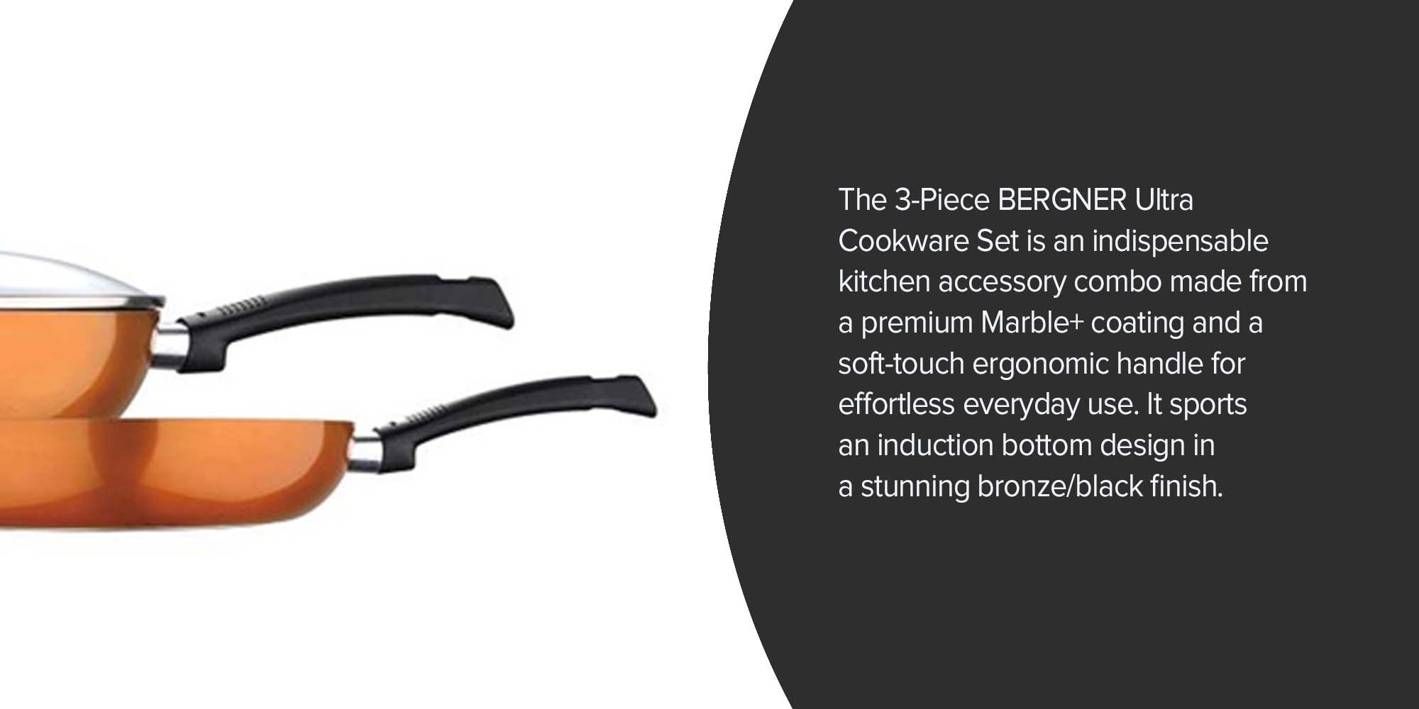 3-Piece Cookware Set Copper