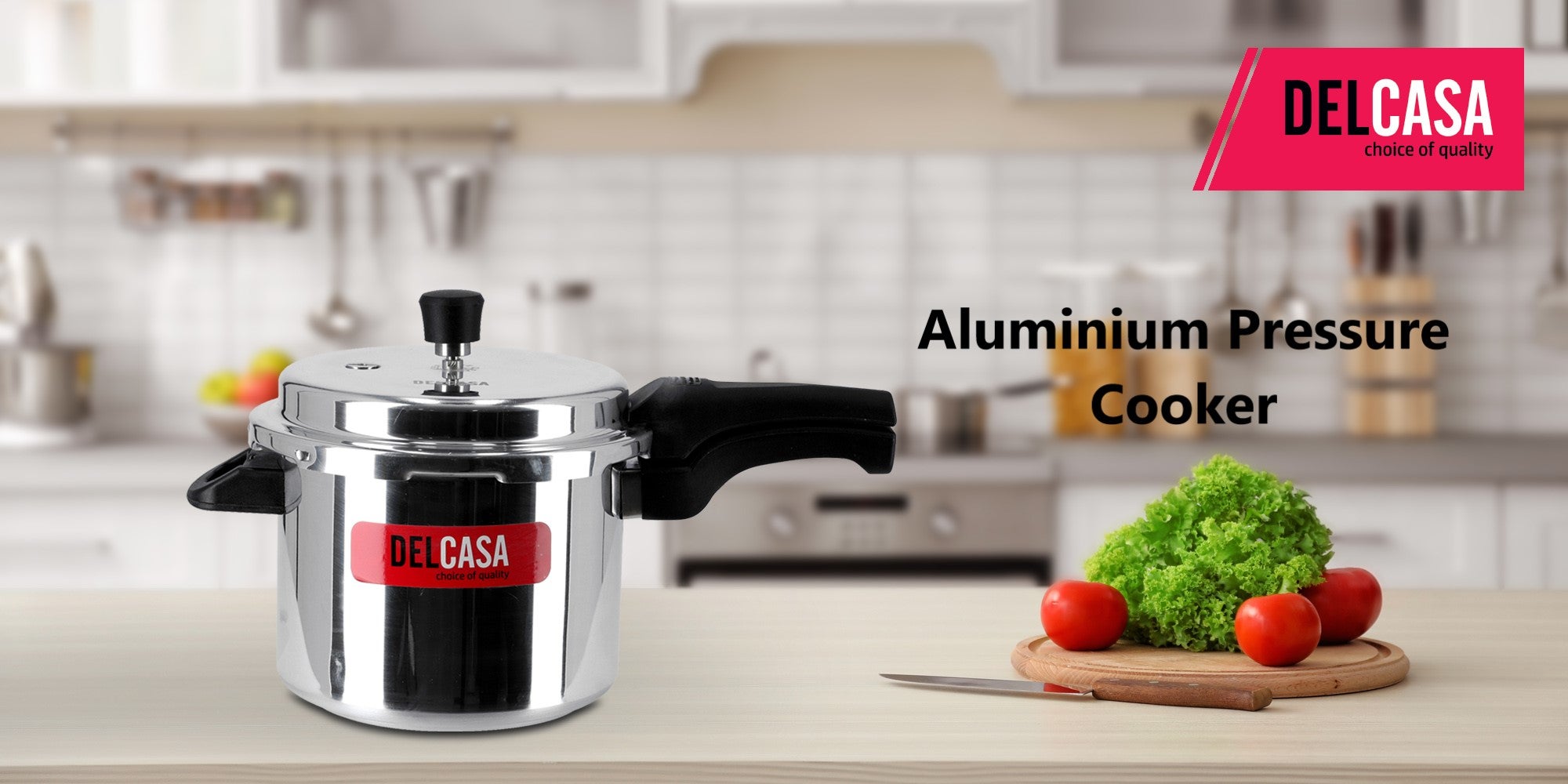 Aluminium Lightweight & Durable Fast And Energy Efficient Cooking  Pressure Cooker With Out Lid 5Liters