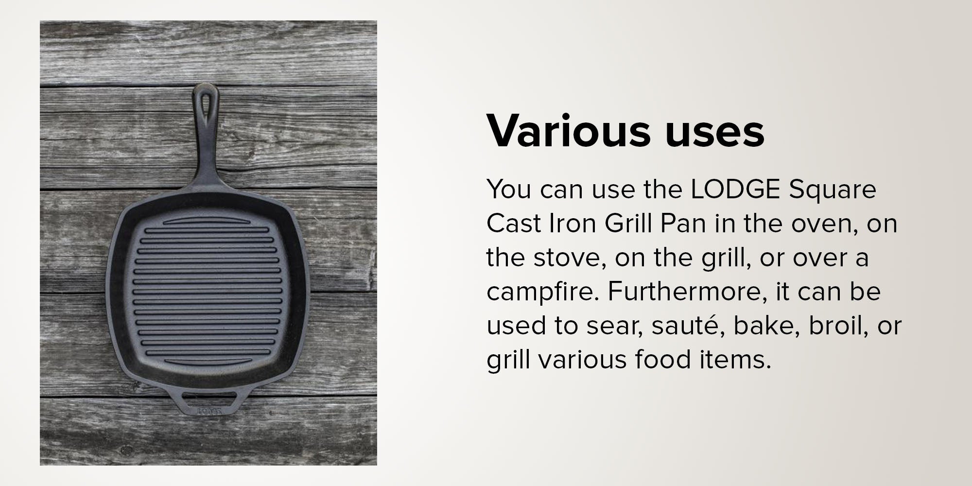 10.5-Inch Square Grill Pan Black 10.5inch