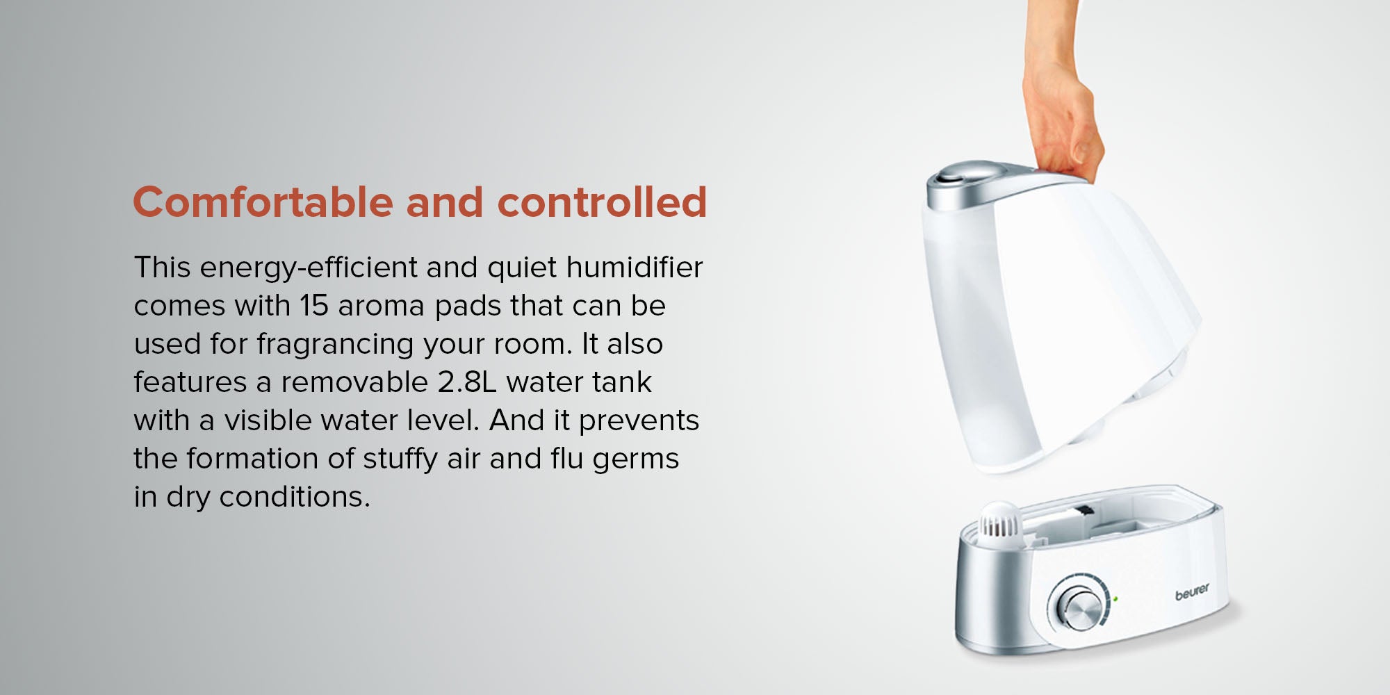 Air Humidifier 2.8L White