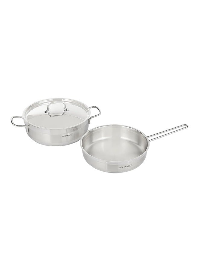 Set of 11 Pieces Korkmaz Alfa Stainless Steel Cookware  2Xl Size