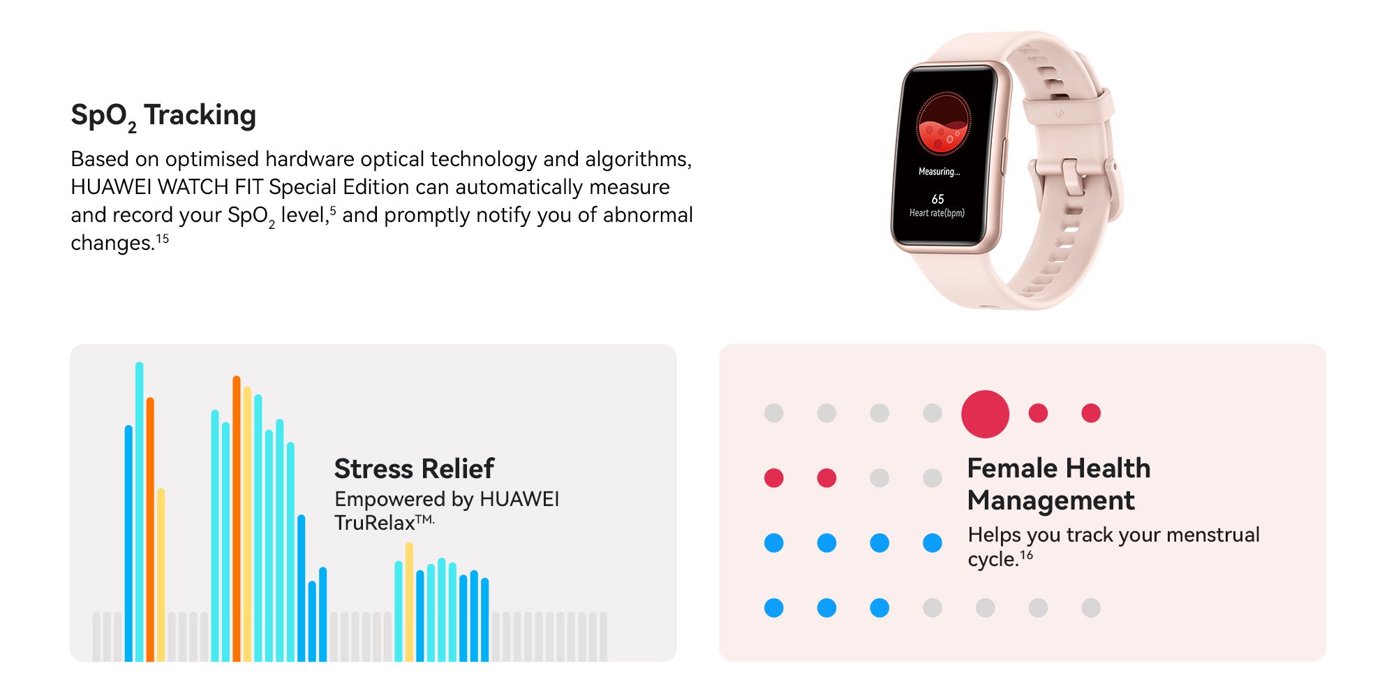 WATCH FIT Special Edition Smart Watch, 1.64-inch HD AMOLED Display, Built-in GPS, Scientific Sleep Tracking, Quick Replies for Third-Party Apps, Compatible with Android & iOS Devices, Nebula Pink