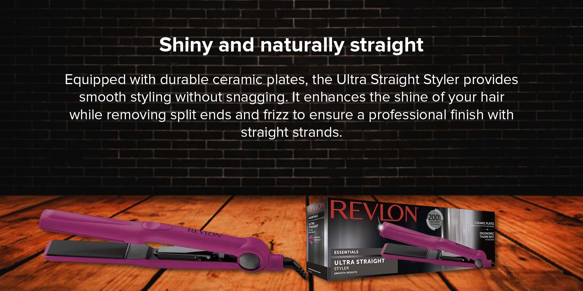 Essentials Hair Straightener Pink