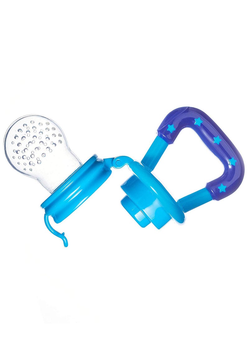 1 Piece Soft Chewable Silicone Fresh Food Teething Feeder Pacifier - Blue
