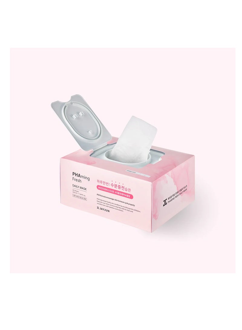 PHAming Fresh Daily Mask Sheet 30 Sheets, Skin Mosturizer for dehydrated skin Mask Sheet Vegan