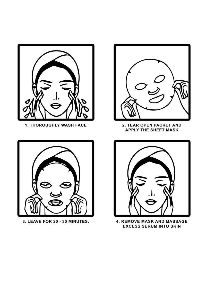 PHAming Fresh Daily Mask Sheet 30 Sheets, Skin Mosturizer for dehydrated skin Mask Sheet Vegan