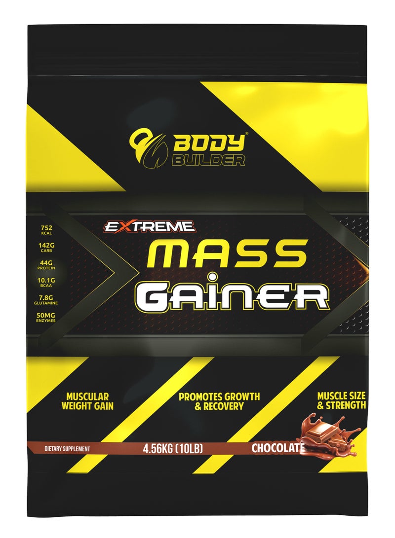 Body Builder Extreme Mass Gainer, Weight Gainer,10 Lbs, Chocolate Flavor