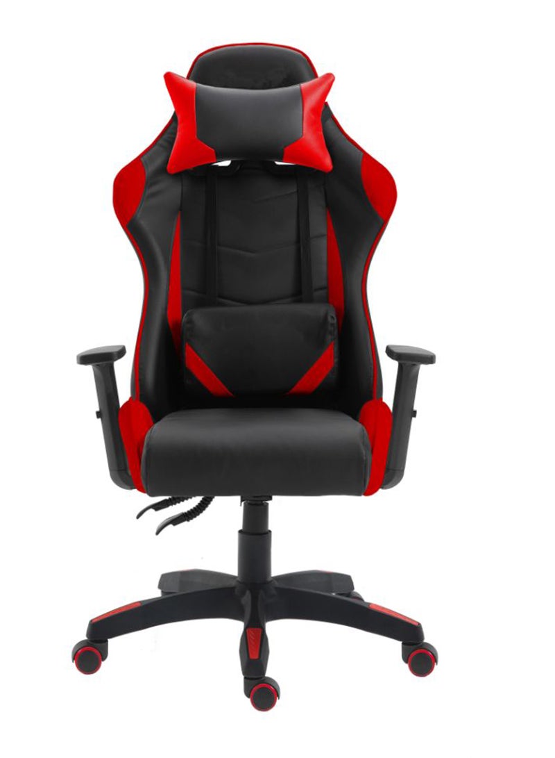 Mahmayi High-Back Height Adjustable Gaming Chair with Ergonomic Swivel & Tilt Tension Adjustment - Red