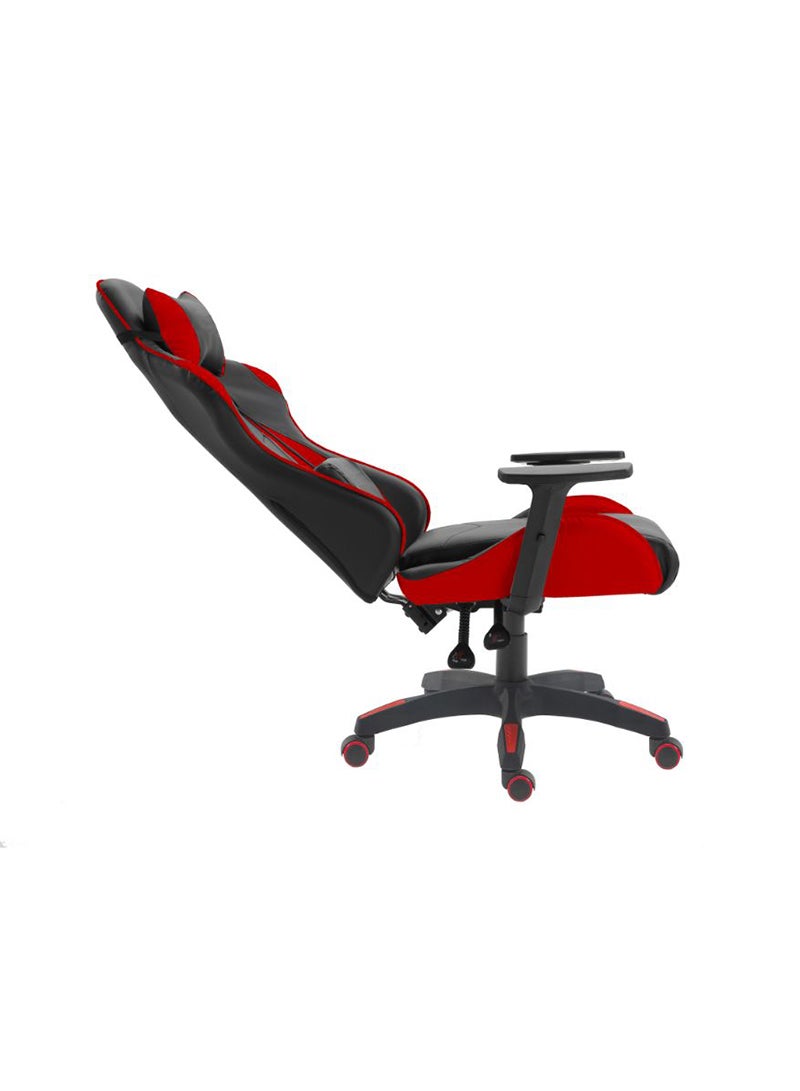 Mahmayi High-Back Height Adjustable Gaming Chair with Ergonomic Swivel & Tilt Tension Adjustment - Red