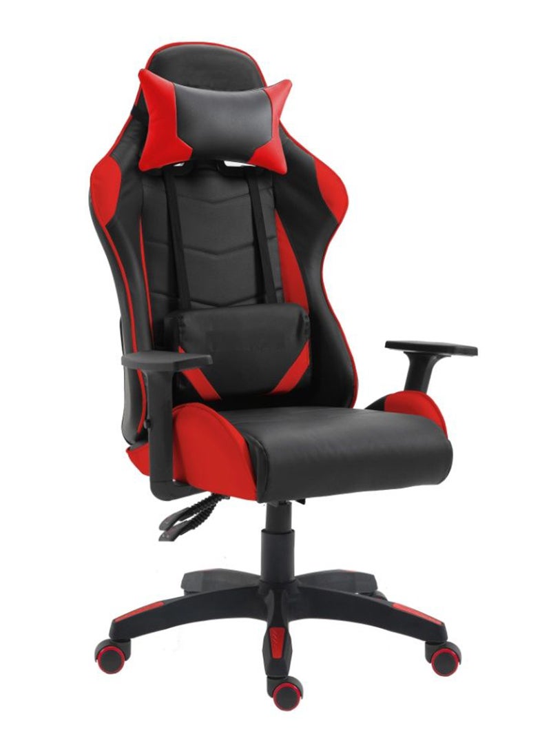 Mahmayi High-Back Height Adjustable Gaming Chair with Ergonomic Swivel & Tilt Tension Adjustment - Red