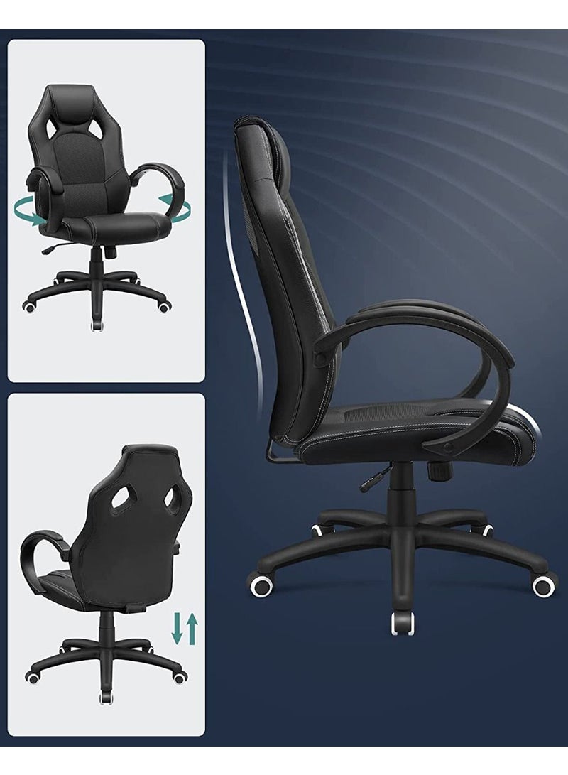 Songmics Black Obg56B New Era Gaming Chairs for Playstation, Office, Gaming Station, Home, Study Room