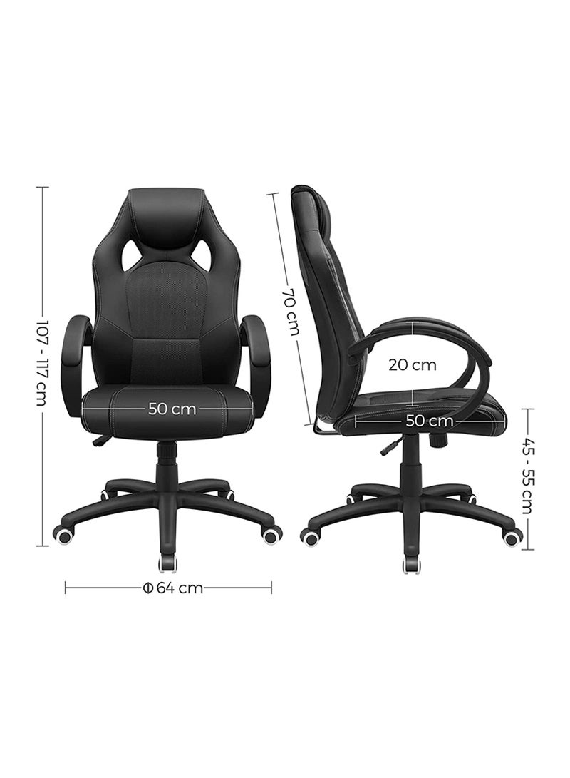 Songmics Black Obg56B New Era Gaming Chairs for Playstation, Office, Gaming Station, Home, Study Room