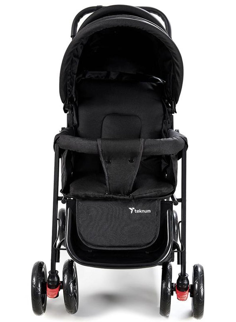 Double Baby Stroller Pram - Black