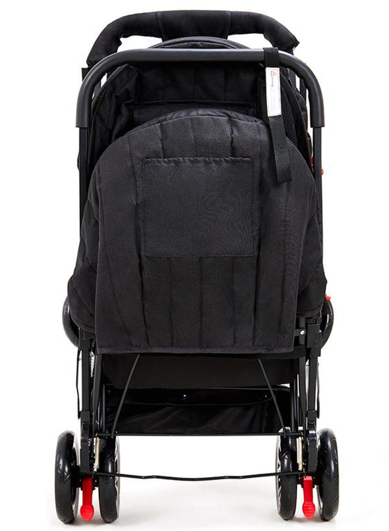 Double Baby Stroller Pram - Black