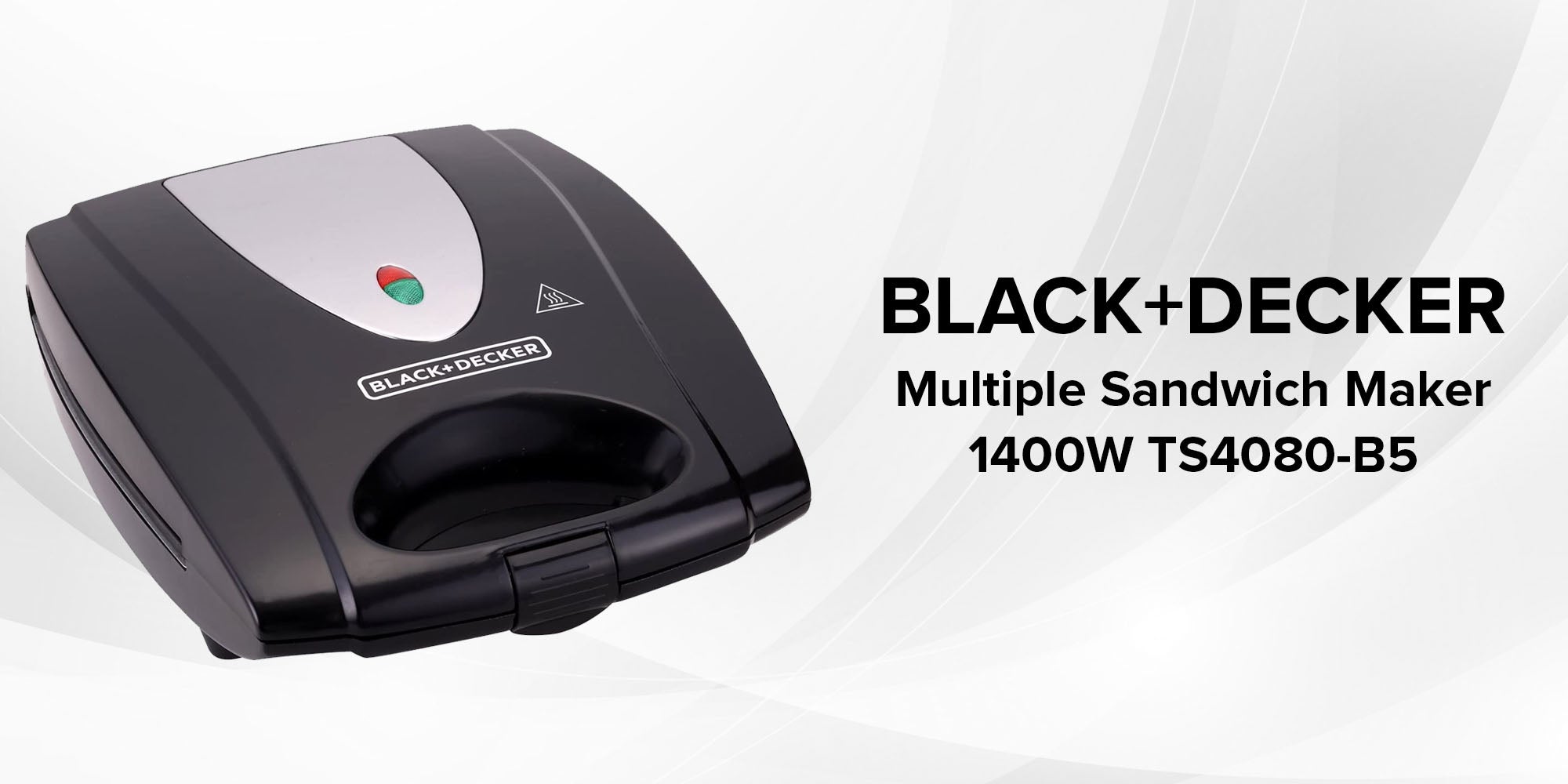 Multiple sandwich maker - 1400w, TS4080 1400.0 W TS4080-B5 Black/Grey