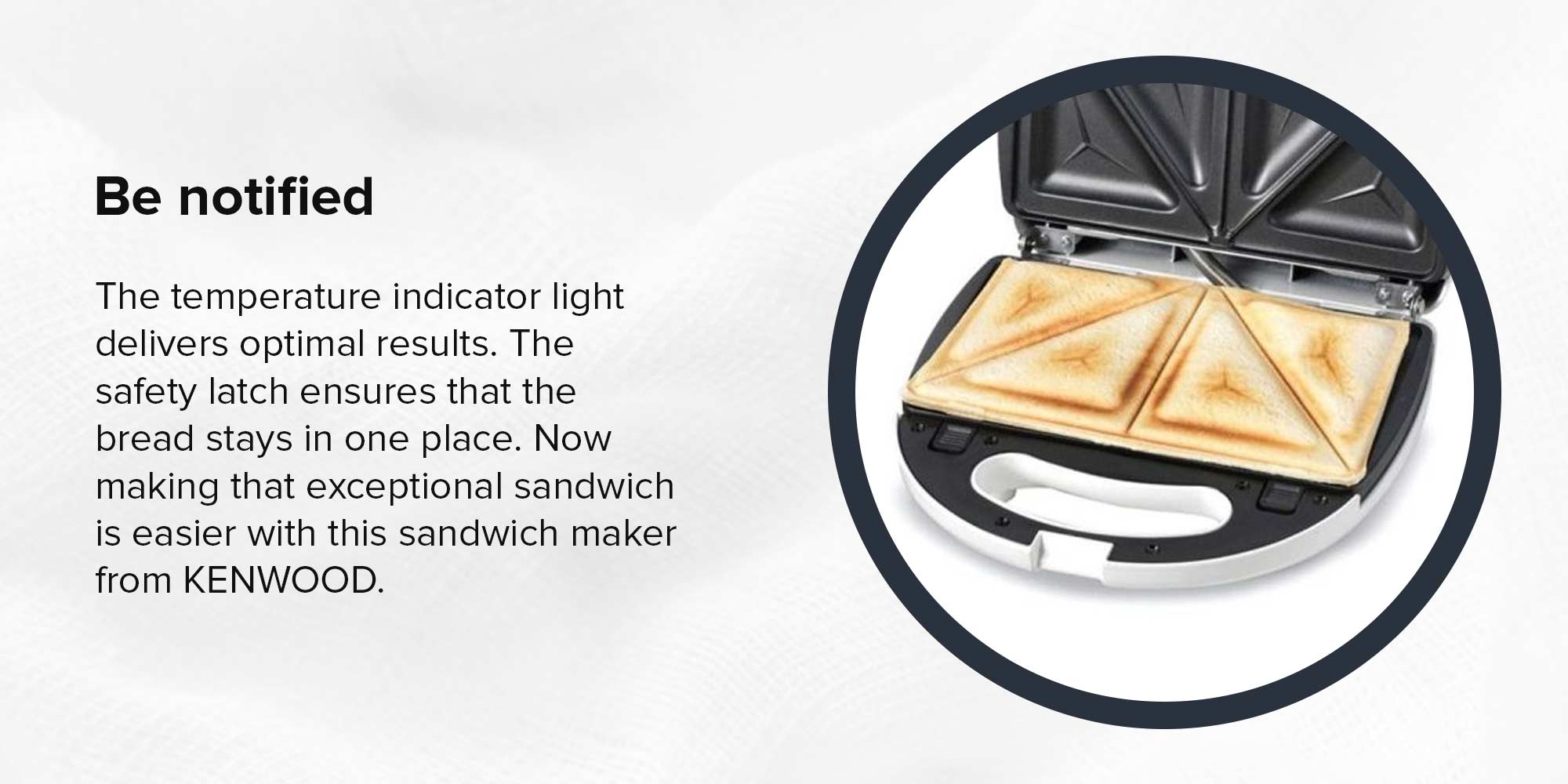 Sandwich Maker, 2 in 1, Grill, 2 Multi functional Plates, Non Stick, 750 W SMP01.A0WH White