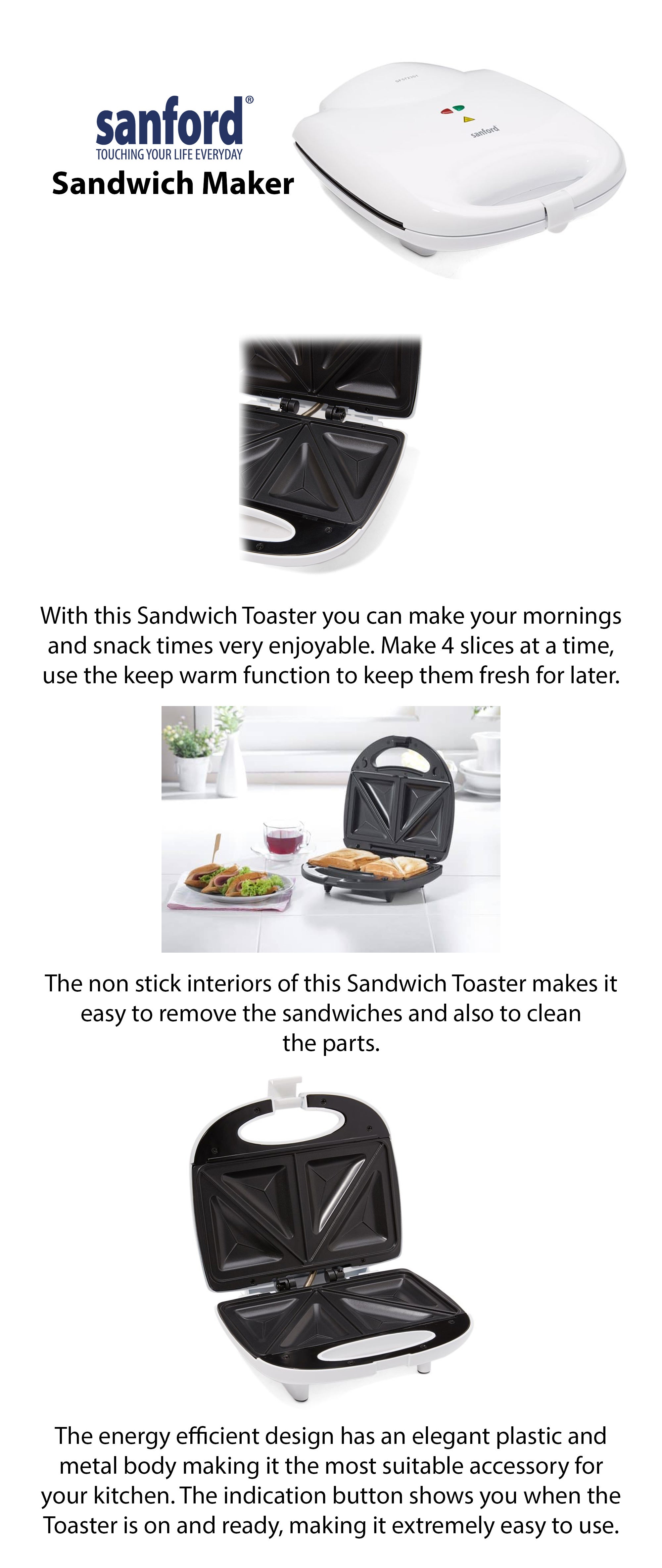 Sandwitch Maker 700.0 W SF5721ST BS White/Black