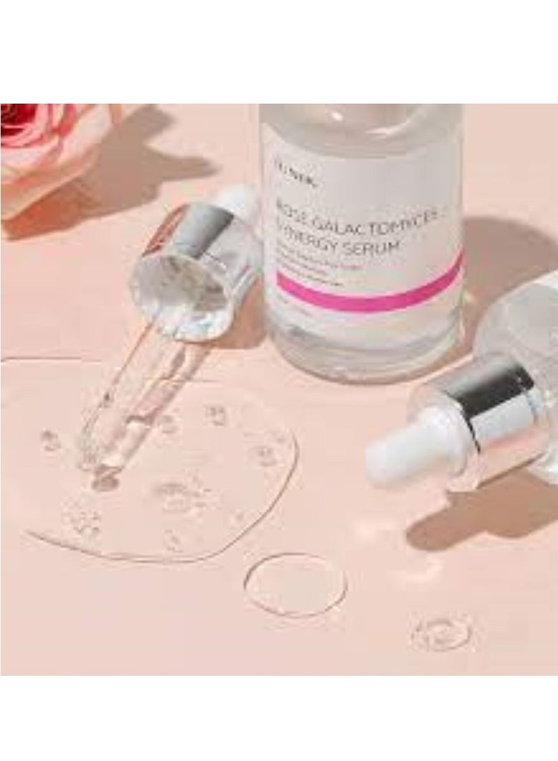 Rose Galactomyces Synergy Vegan Face Serum 1.69 Fl Oz Naturally Fermented Rose Water Hydrating Ampoule Serum Deep Moisturizing Pore Minimizing Alcohol-free Chemical-free Korean Skincare