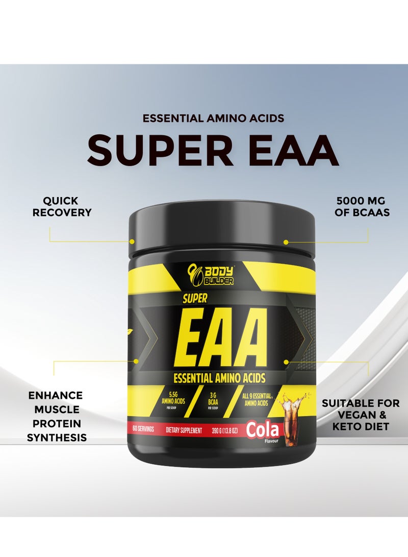 Body Builder Super Essential Amino acids, Cola Flavor 390 Gm