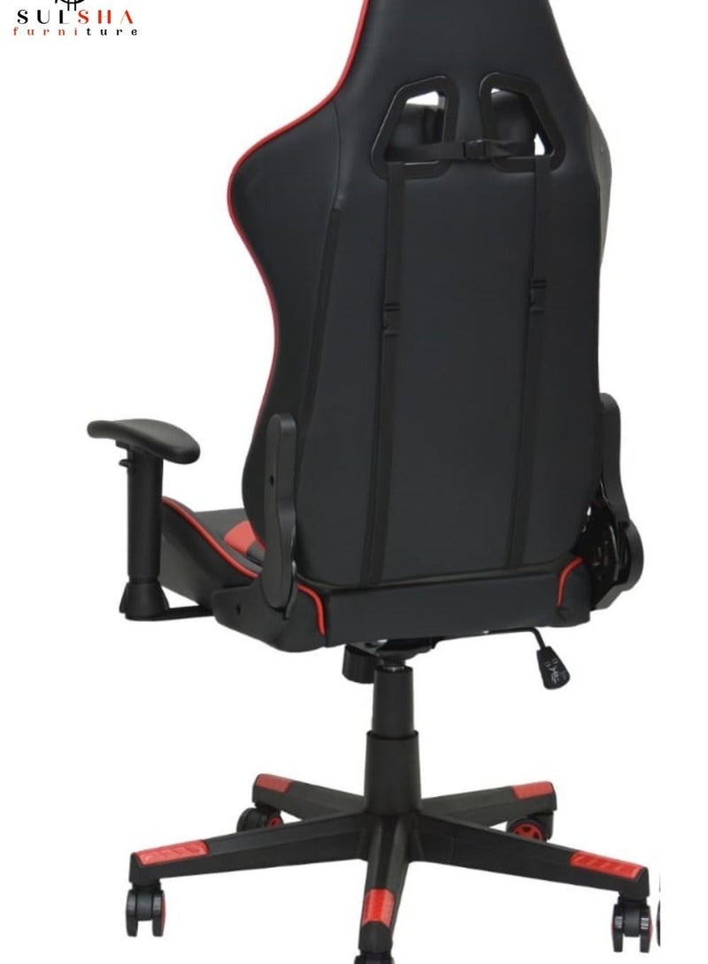 Soft Armrest Gaming Chair with high backrest and adjustable seat height Computer chair ergonomic design