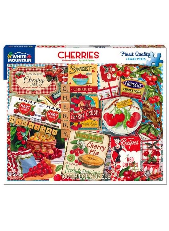 Puzzles Cherries 1000 Piece Jigsaw Puzzle