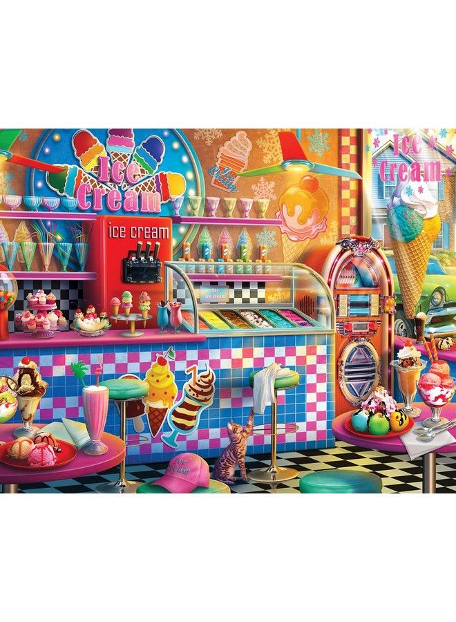 S 1000 Piece Jigsaw Puzzle Ice Cream Shop Made In Usa