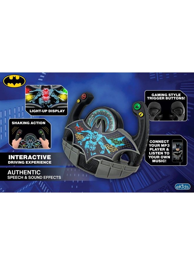 Batman Batmobile Toy Steering Wheel For Kids Toddler Toy With Sound Effects For Fans Of Batman Toys For Boys