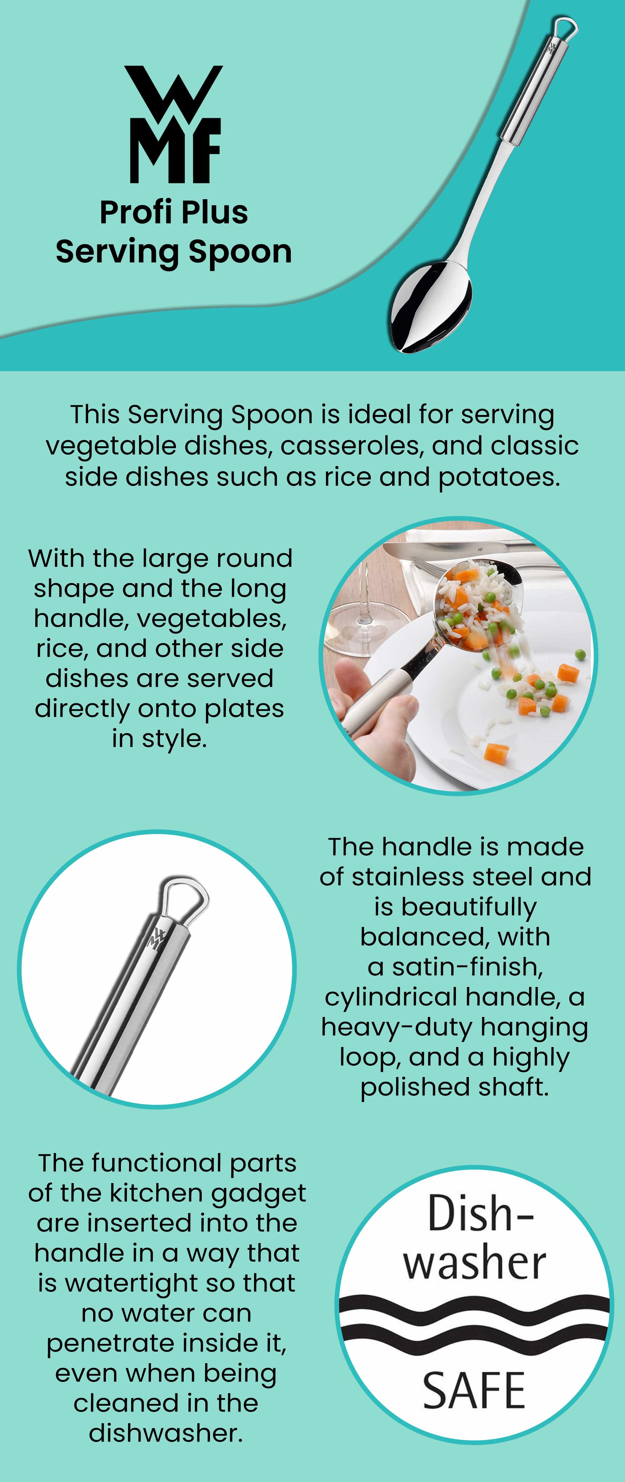 Profi Plus Serving Spoon Silver 32cm