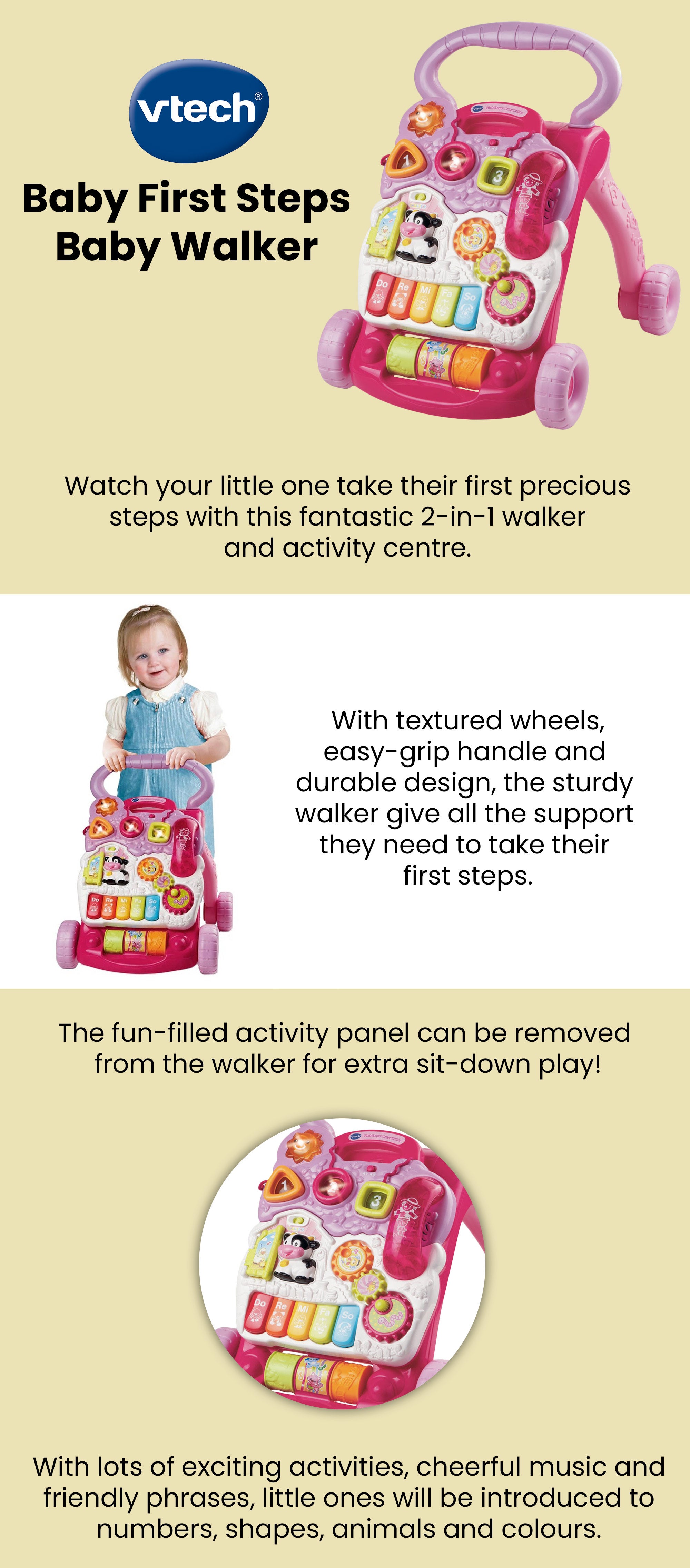 Baby First Steps Walker Toy