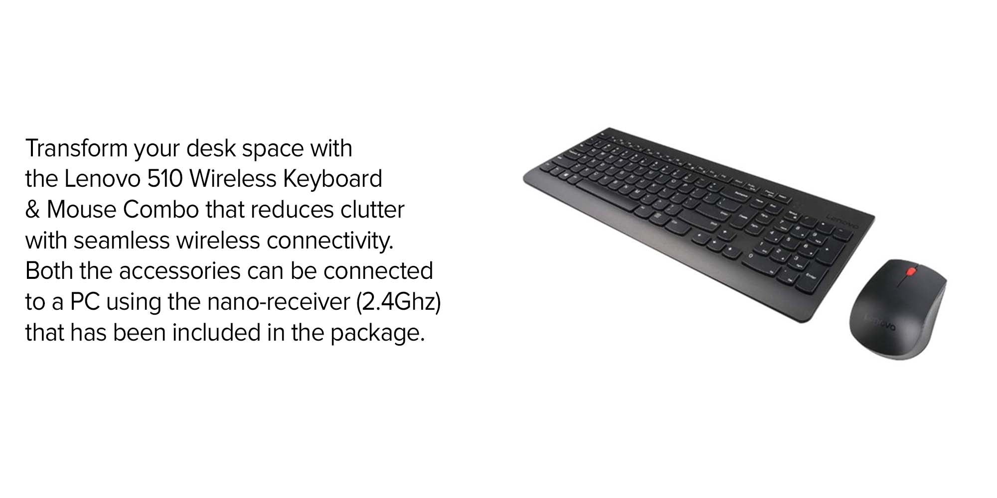 510 Wireless Keyboard And Mouse Set Black