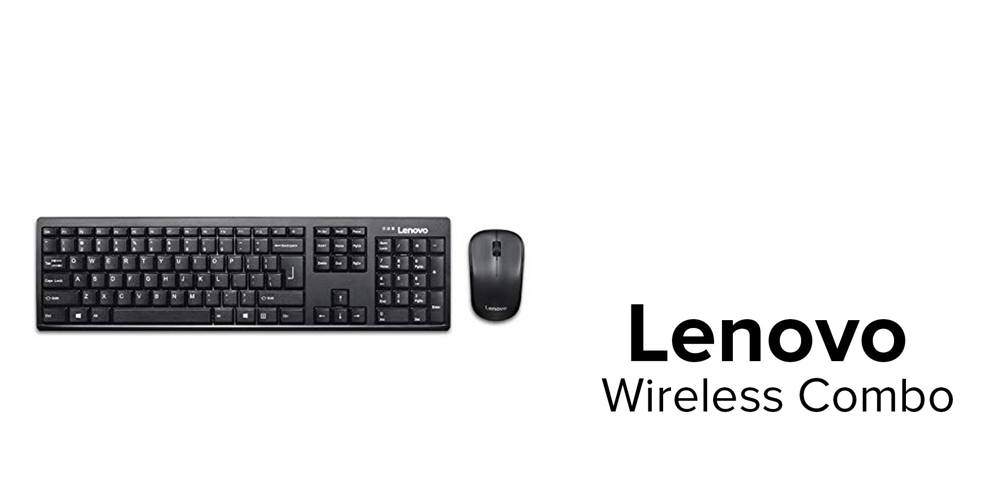 Wireless Keyboard Mouse Combo Black