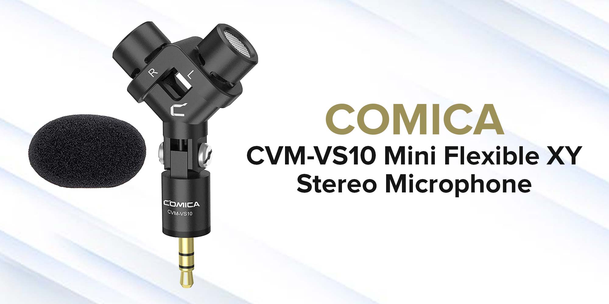 CVM-VS10 Mini Flexible XY Stereo Microphone Black/Silver/Gold