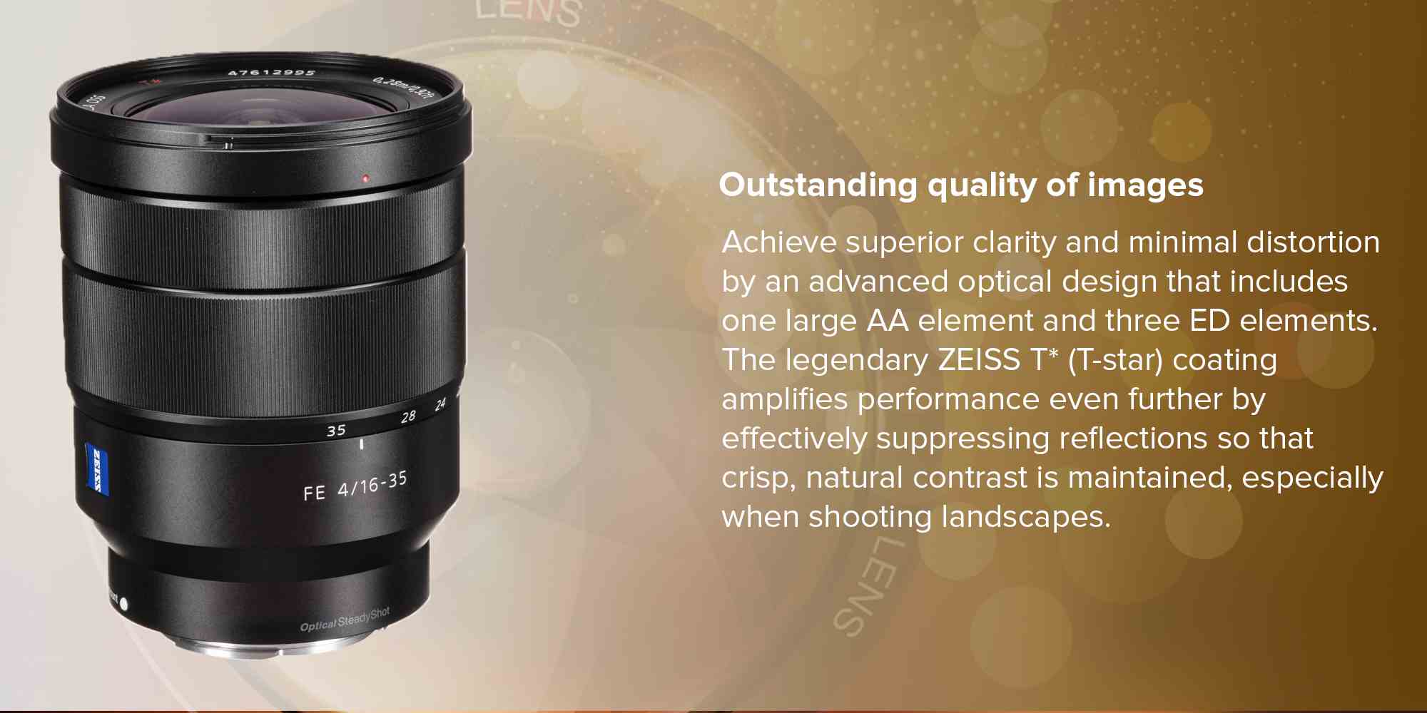 Vario-Tessar T FE 16-35mm f/4 ZA OSS Lens Black