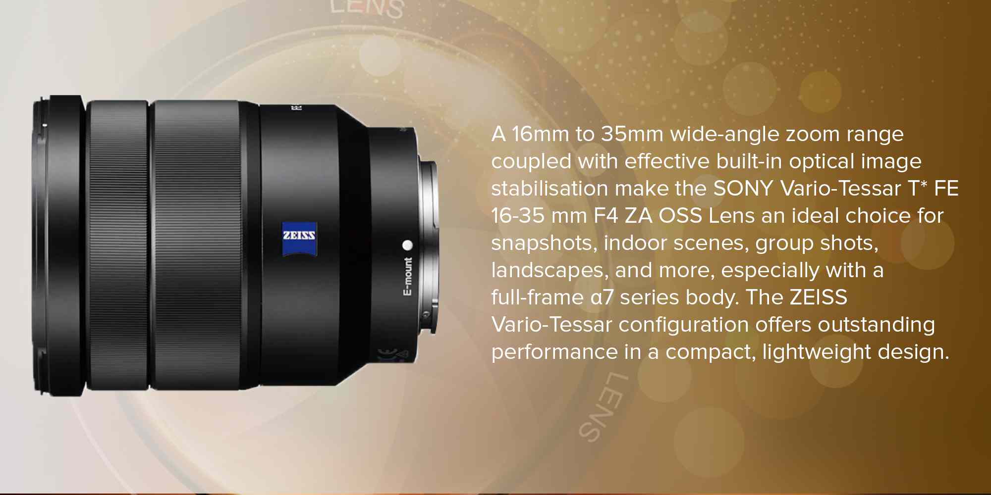 Vario-Tessar T FE 16-35mm f/4 ZA OSS Lens Black