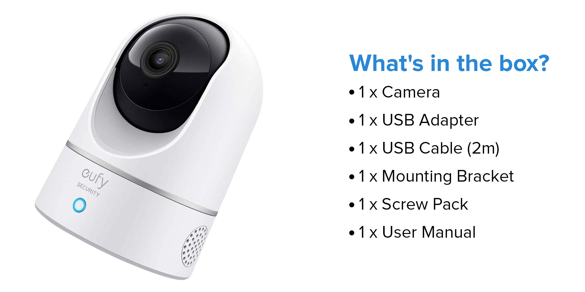 Security 2K Indoor Cam Pan & Tilt, Home Security Indoor Camera, Human and Pet AI, Works with Voice Assistants, Motion Tracking, Night Vision, MicroSD Card Required, HomeBase Not Required