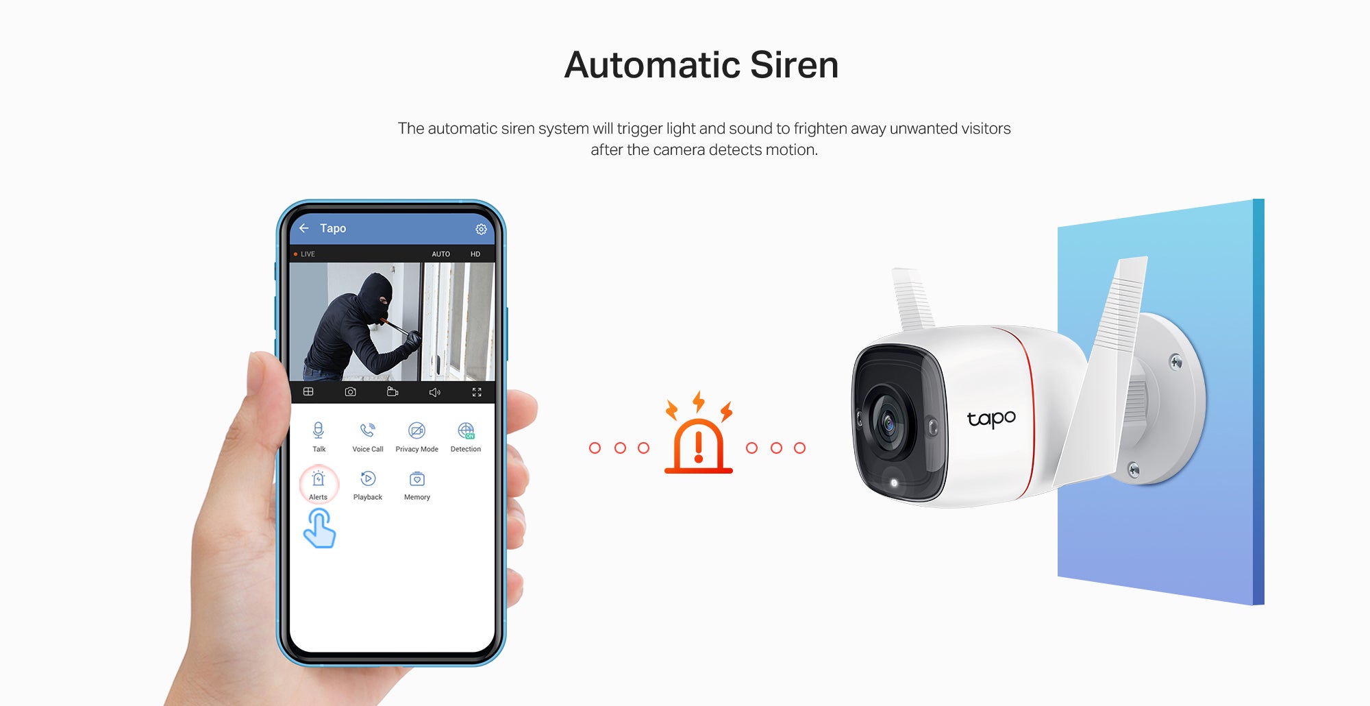 C310 Tapo Outdoor Smart Security Camera with Night Vision Mode, 3 MP