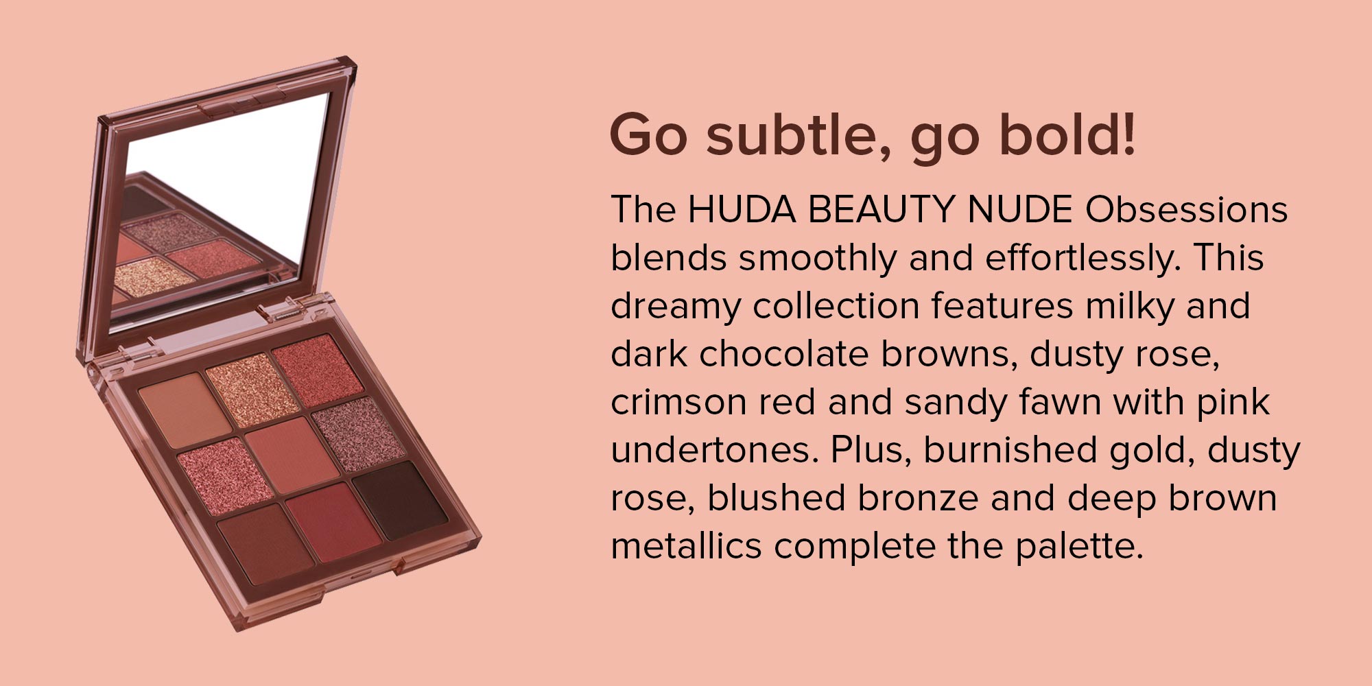 9 Shades Eyeshadow Palette Nude Rich