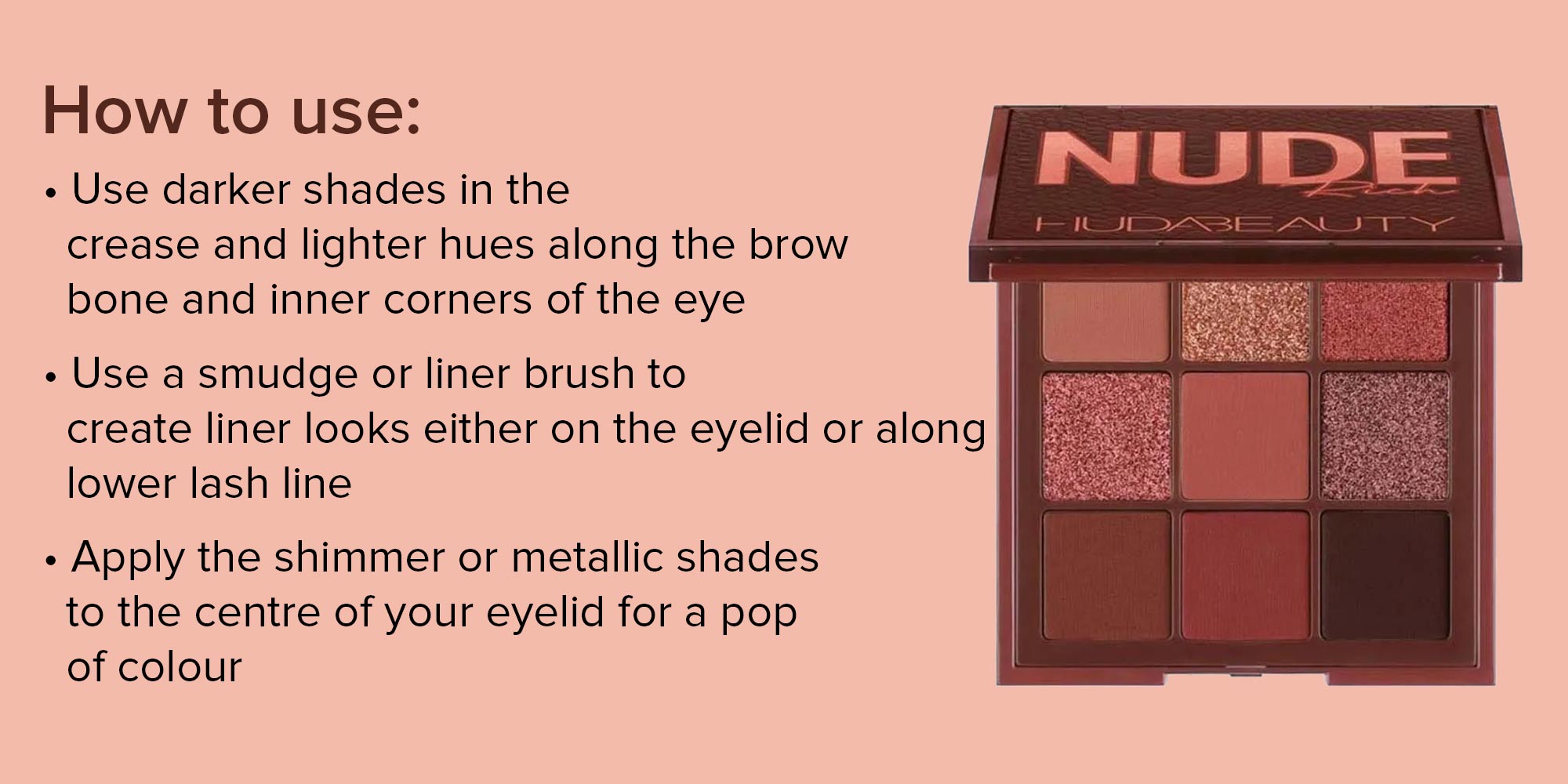 9 Shades Eyeshadow Palette Nude Rich