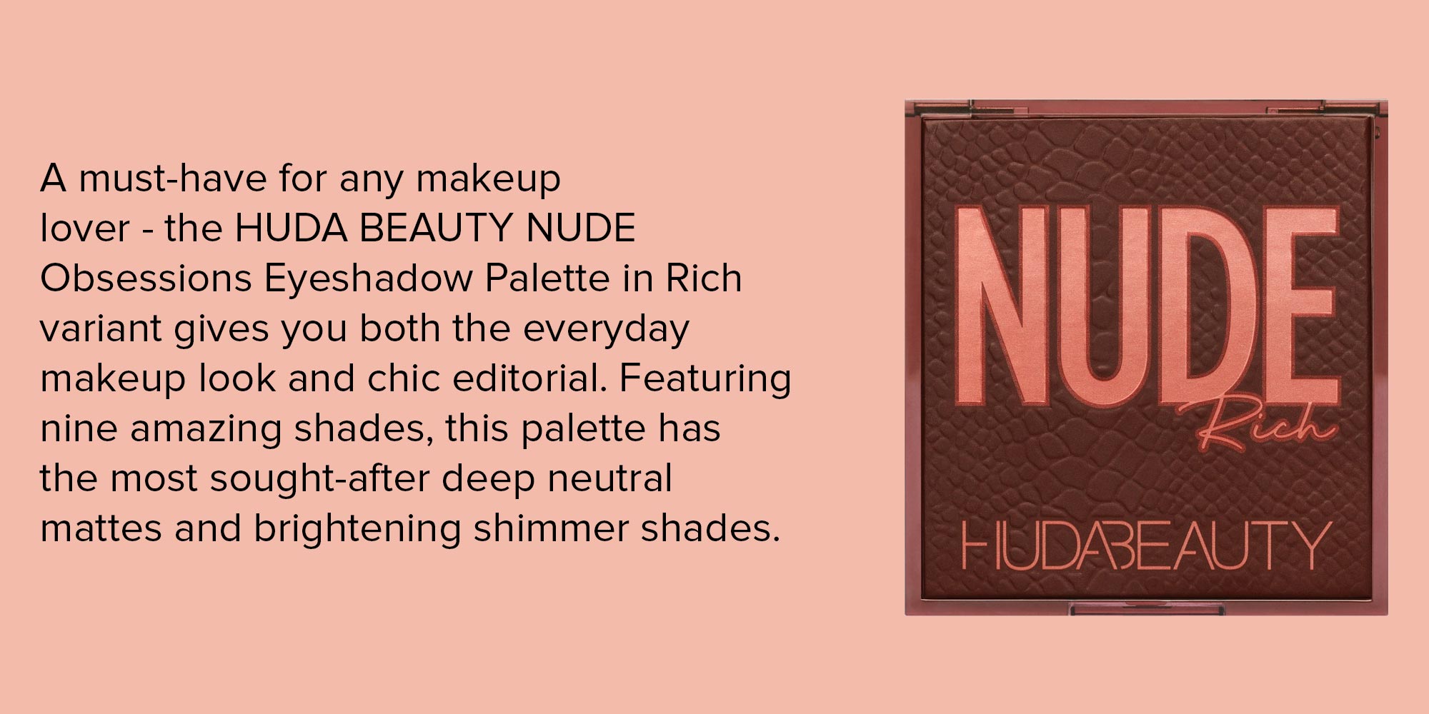 9 Shades Eyeshadow Palette Nude Rich