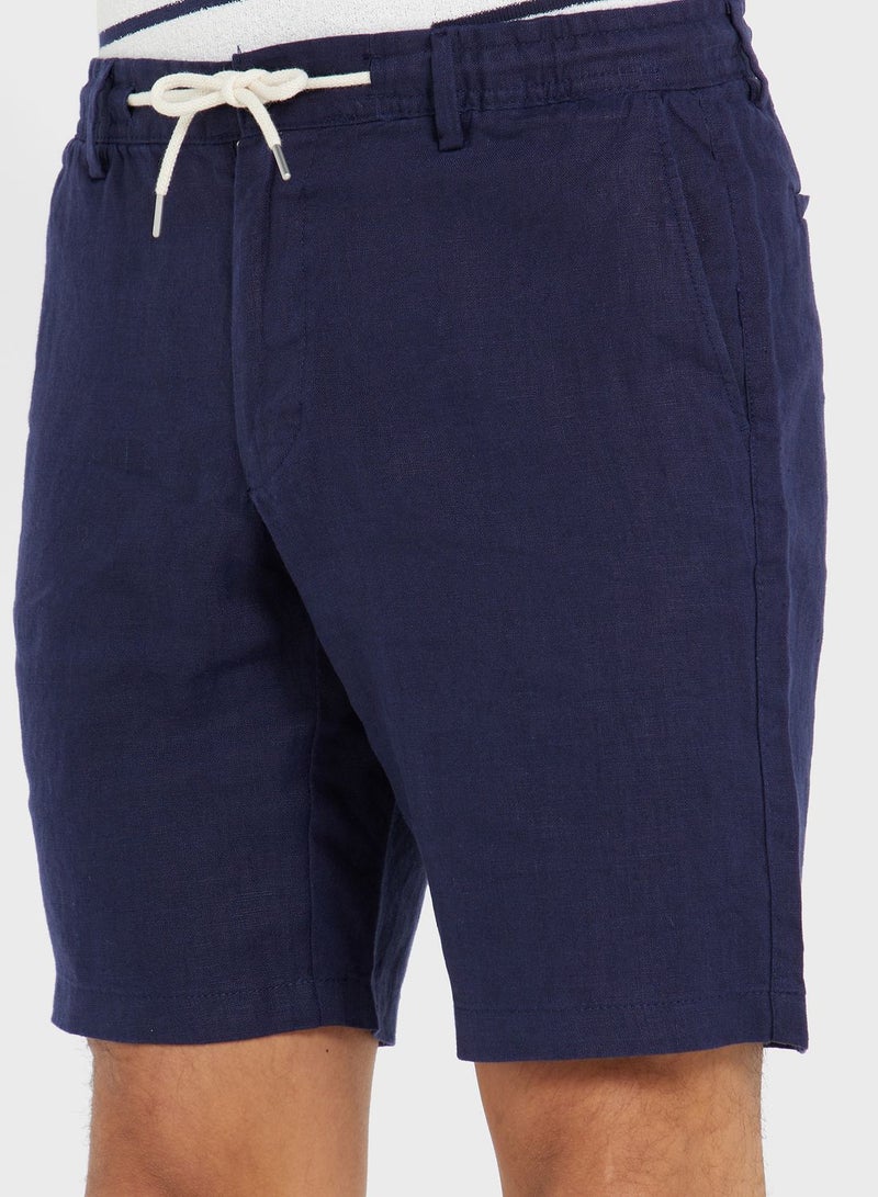 Drawstring Bermuda Shorts