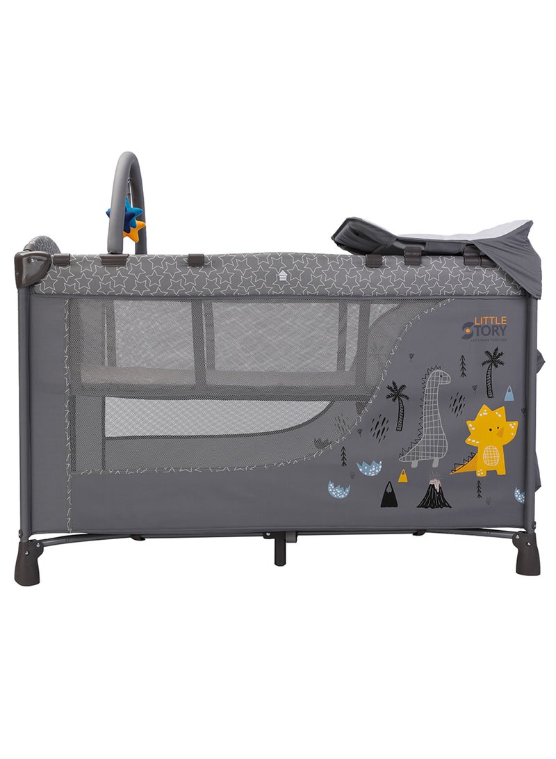 Foldable Play Yard With Stroller And Diaper Bag Set