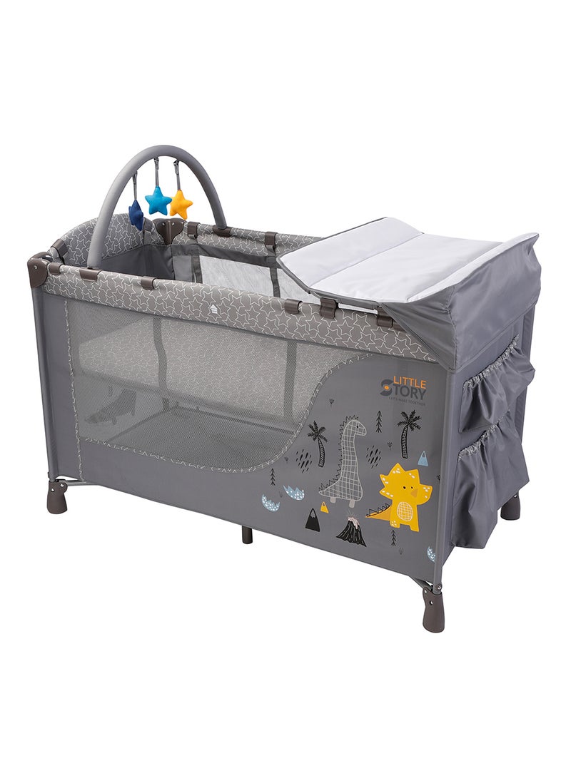 Foldable Play Yard With Stroller And Diaper Bag Set