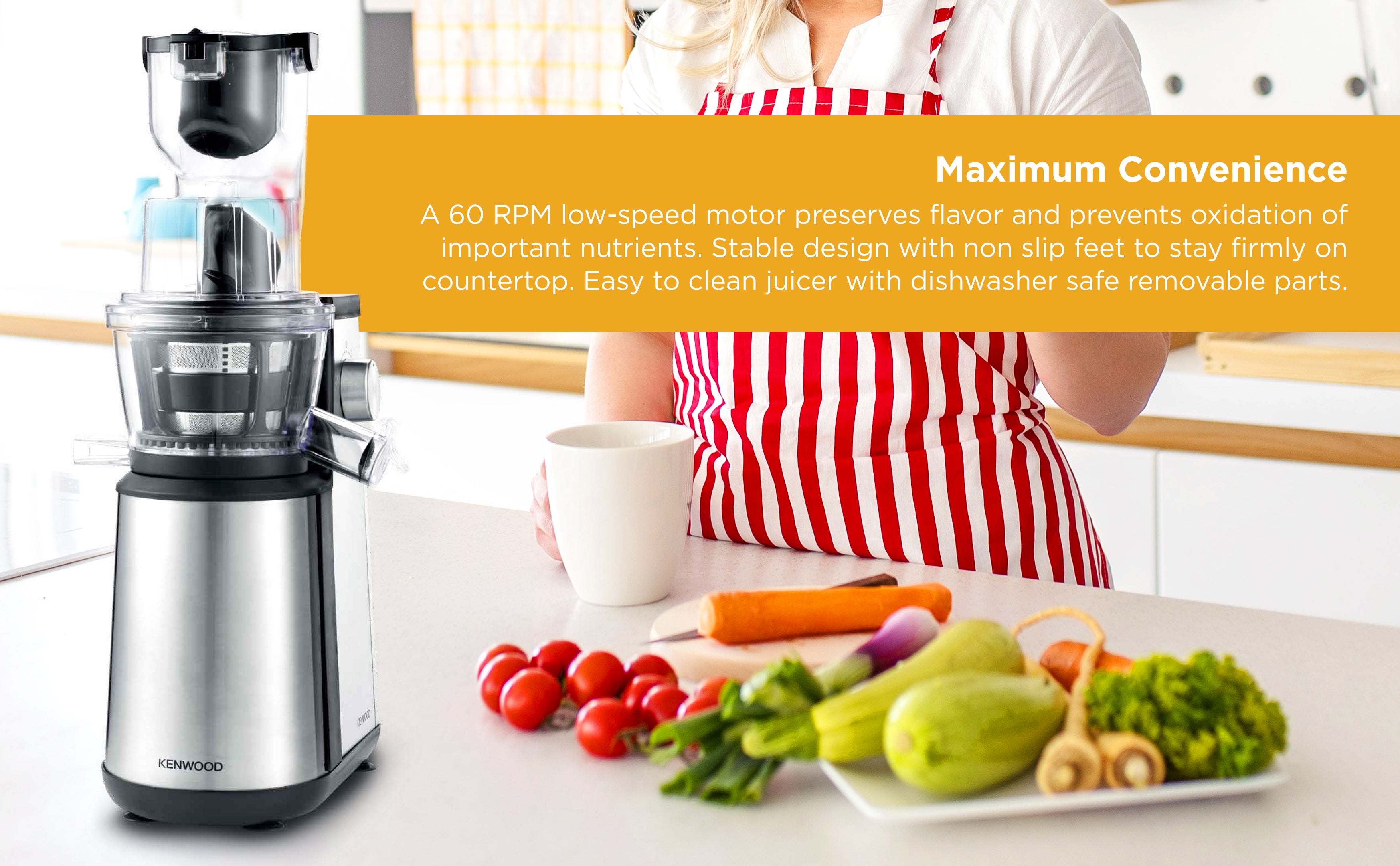 Slow Juicer 400.0 W JMM70.000BK Silver/Black