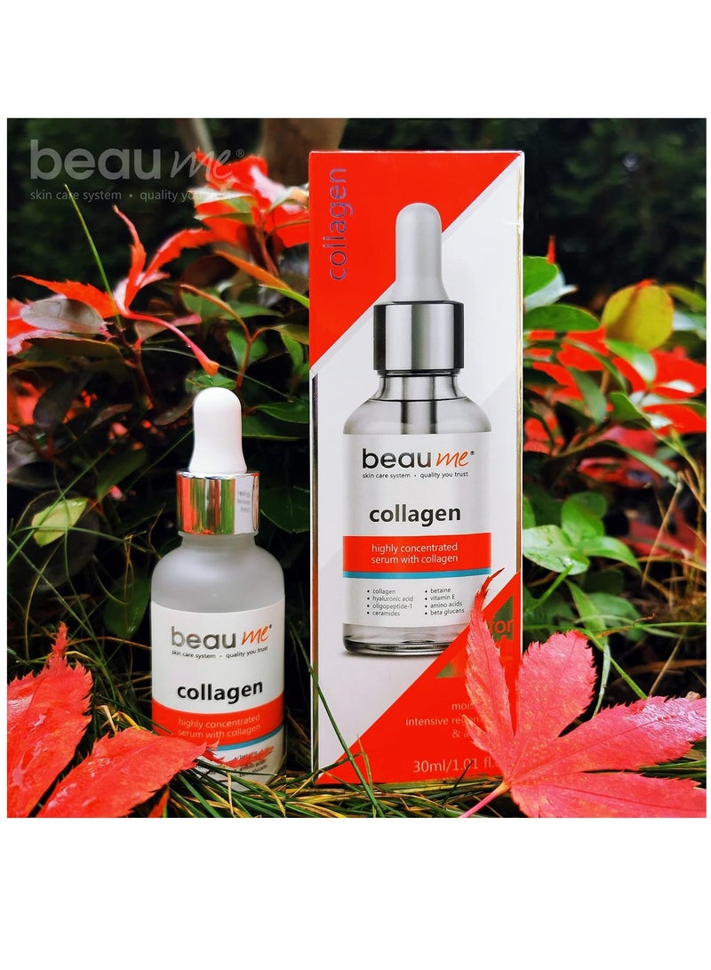 Highly Concentrated Collagen Serum with Hyaluron, Vitamin E, Peptides, Ceramides 30ml